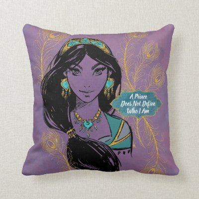 Aladdin | Jasmine "Who I Am" Throw Pillow