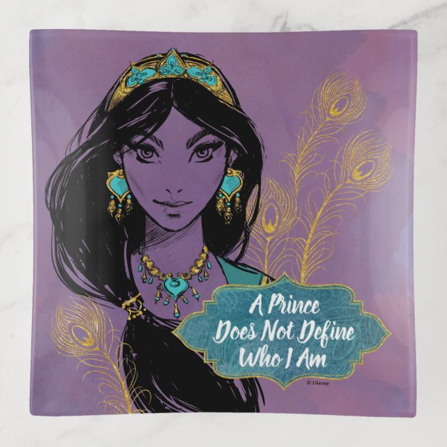 Aladdin | Jasmine "Who I Am" Trinket Tray (Front)