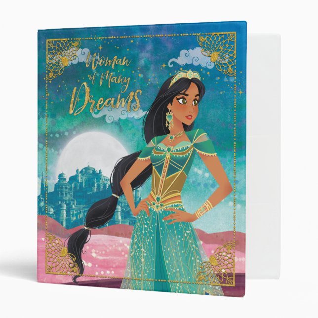 Aladdin | Jasmine "Woman of Many Dreams" 3 Ring Binder (Front/Inside)