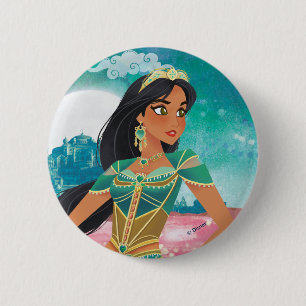 Aladdin Jasmine "Woman of Many Dreams" Button