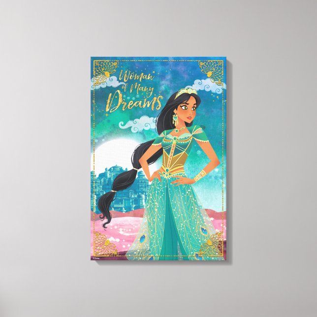 Aladdin | Jasmine "Woman of Many Dreams" Canvas Print (Front)