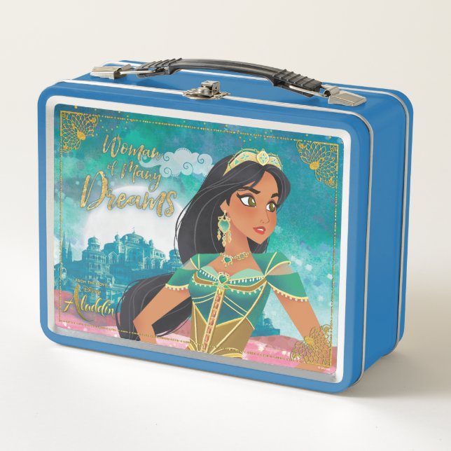 Aladdin | Jasmine "Woman of Many Dreams" Metal Lunch Box (Front)