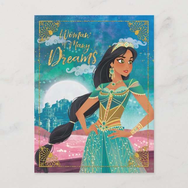 Aladdin | Jasmine "Woman of Many Dreams" Postcard (Front)