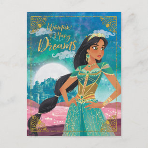 Aladdin   Jasmine "Woman of Many Dreams" Postcard