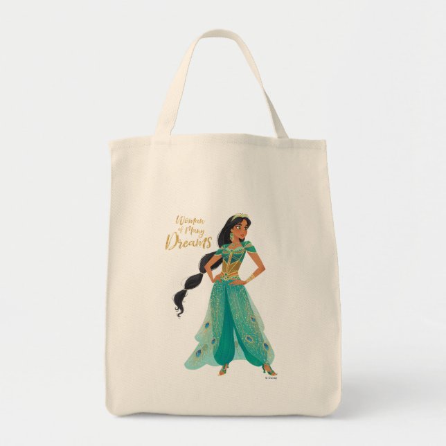 Aladdin | Jasmine "Woman of Many Dreams" Tote Bag (Front)
