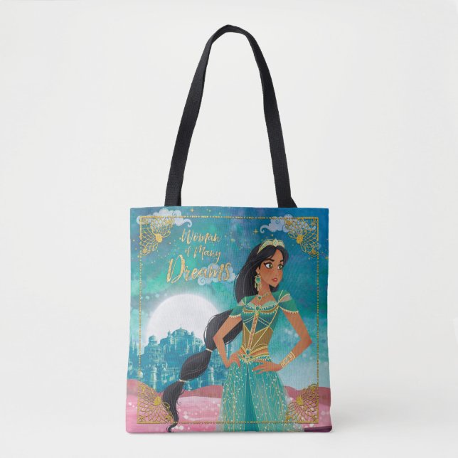 Aladdin | Jasmine "Woman of Many Dreams" Tote Bag (Front)