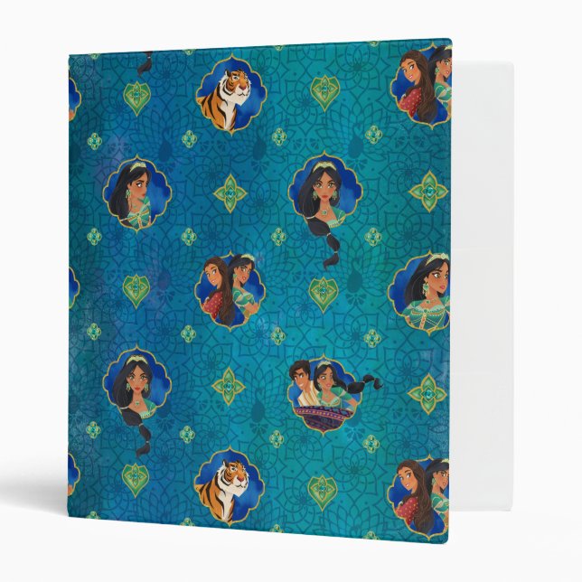 Aladdin | Jewelled Character Art Pattern 3 Ring Binder (Front/Inside)