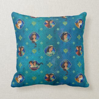 Aladdin | Jewelled Character Art Pattern Throw Pillow