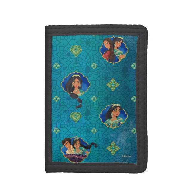 Aladdin | Jewelled Character Art Pattern Tri-fold Wallet (Front Vertical)
