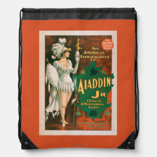 Aladdin Jr. Tale of a Wonderful Lamp Theatre 2 Drawstring Bag