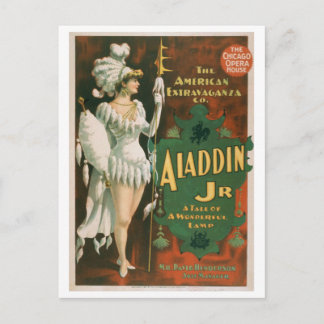 "Aladdin Jr" Vintage Theater Postcard