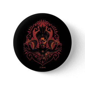 Aladdin | Ornate Jafar & Cobras Graphic Button
