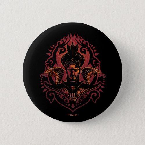 Aladdin  Ornate Jafar  Cobras Graphic Button