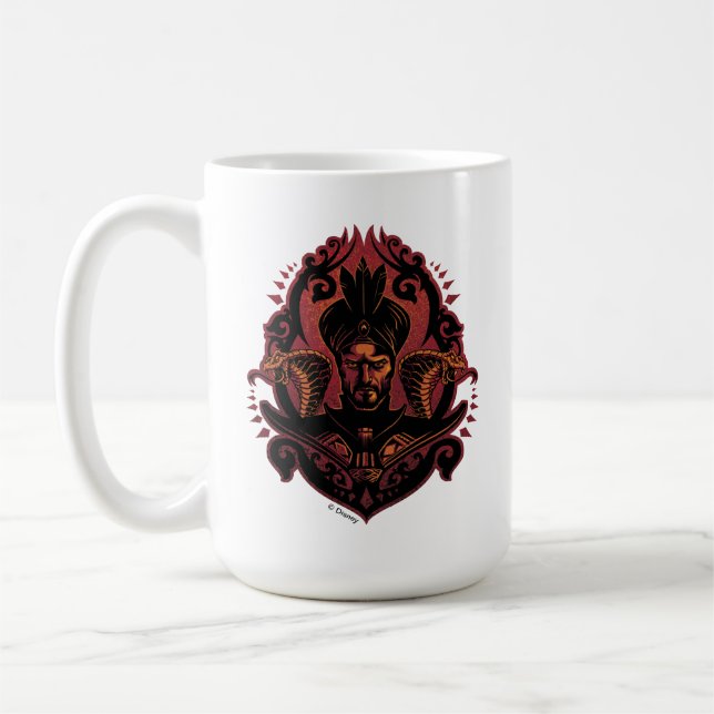 Aladdin | Ornate Jafar & Cobras Graphic Coffee Mug (Left)