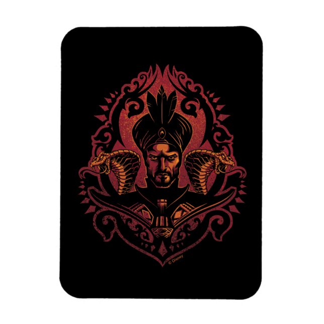 Aladdin | Ornate Jafar & Cobras Graphic Magnet (Vertical)