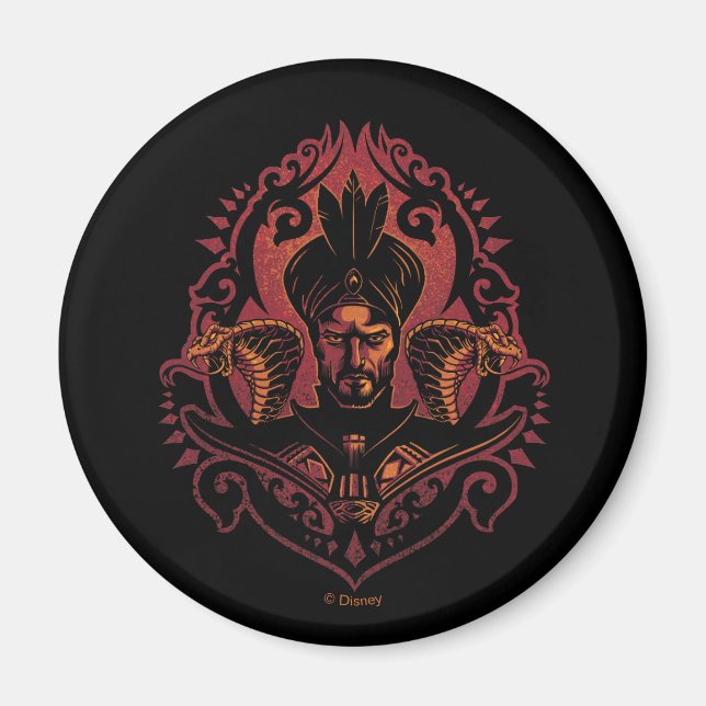Aladdin | Ornate Jafar & Cobras Graphic Magnet (Front)