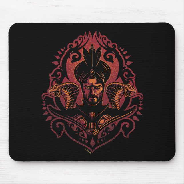 Aladdin | Ornate Jafar & Cobras Graphic Mouse Pad (Front)