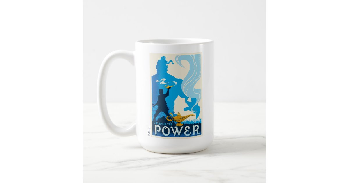 Aladdin, Genie Emerging From Lamp Travel Mug, Zazzle