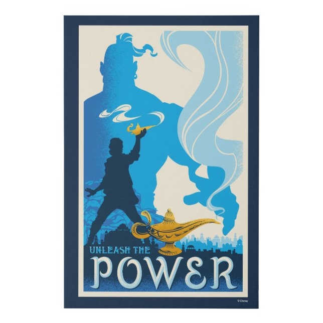 Aladdin | Unleash The Power Faux Canvas Print (Front)