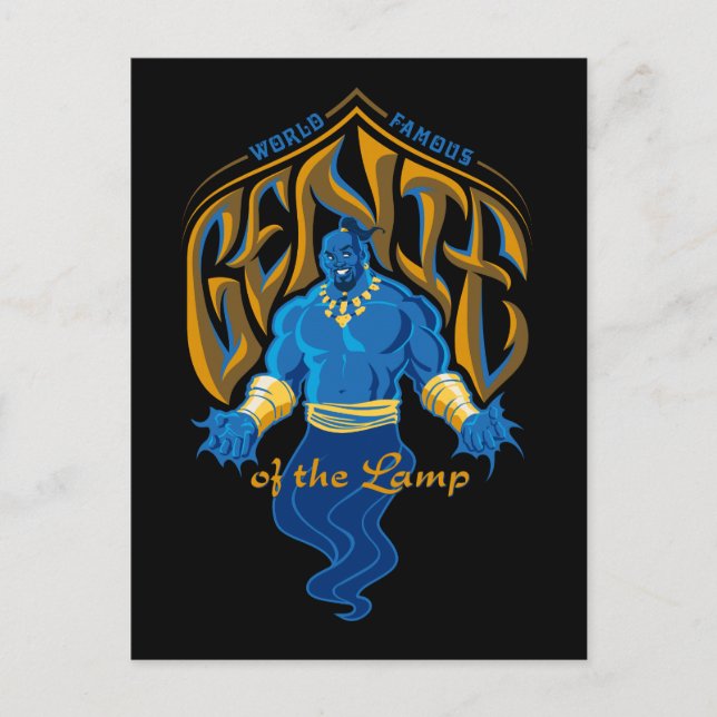 Aladdin | World Famous Genie of the Lamp Postcard (Front)