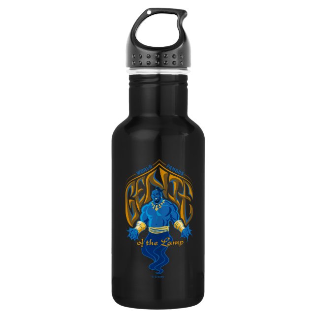Aladdin | World Famous Genie of the Lamp Stainless Steel Water Bottle (Front)