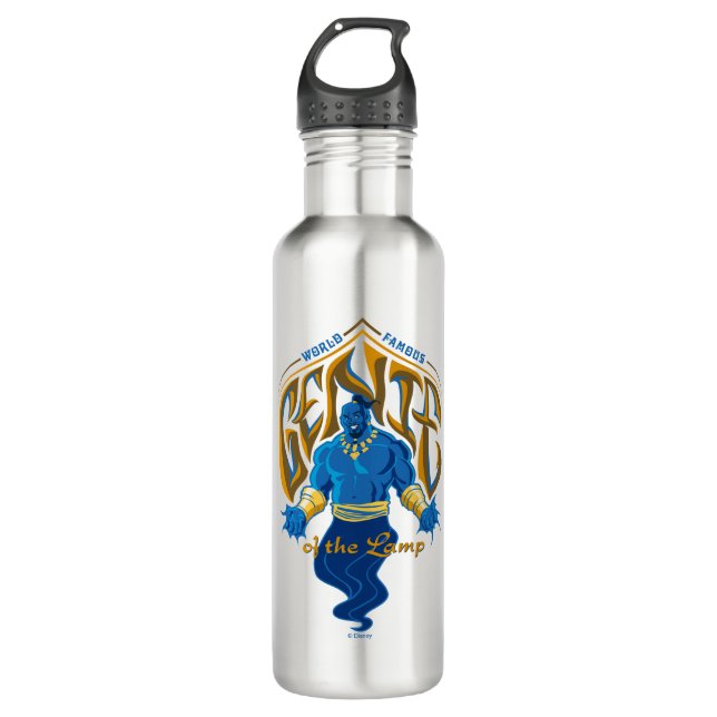 Aladdin | World Famous Genie of the Lamp Stainless Steel Water Bottle (Front)