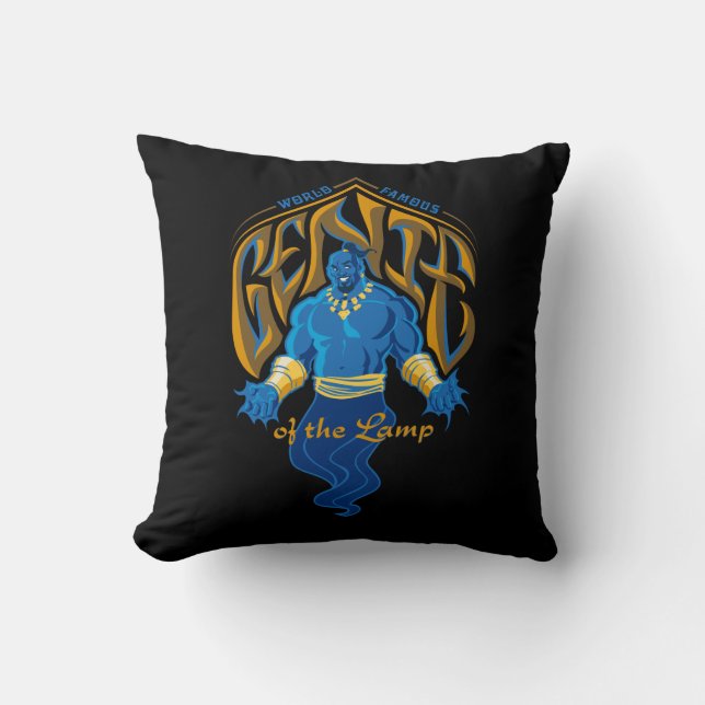 Aladdin | World Famous Genie of the Lamp Throw Pillow (Front)