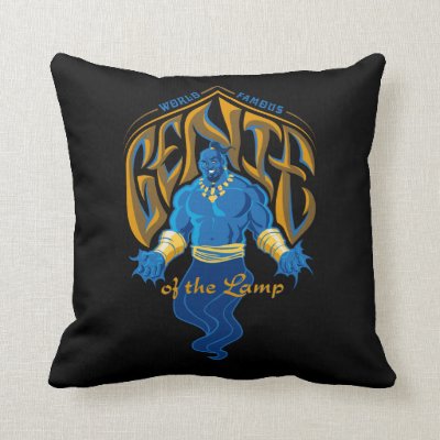 Aladdin | World Famous Genie of the Lamp Throw Pillow
