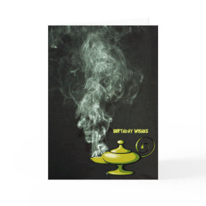 Aladdin's Lamp Birthday Card