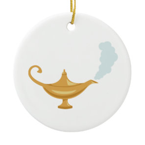 Aladdin's Lamp Ceramic Ornament