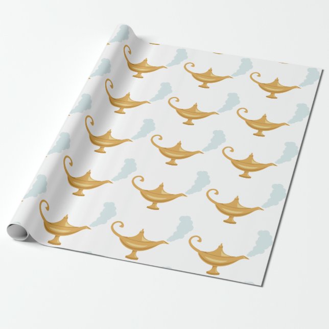 Aladdin's Lamp Wrapping Paper (Unrolled)