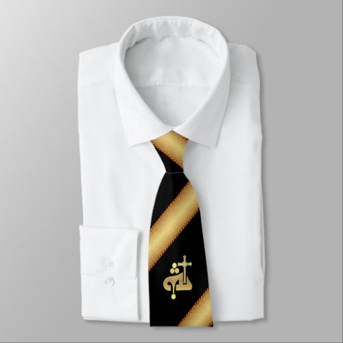 Alaha and cross neck tie