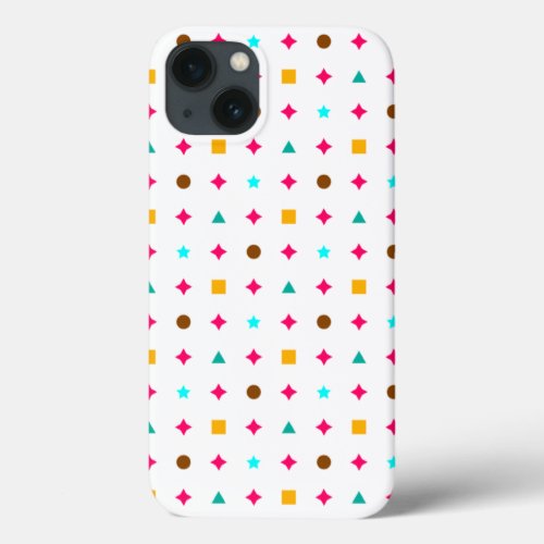 Alaia Multicolour Shapes Pattern iPhone 13 Case