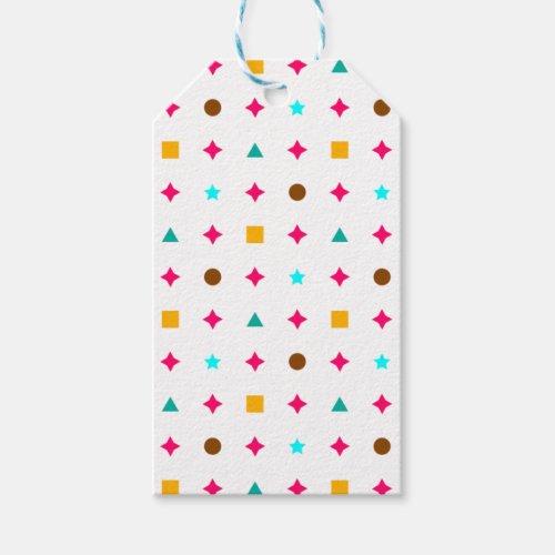 Alaia Multicolour Shapes Pattern Gift Tag