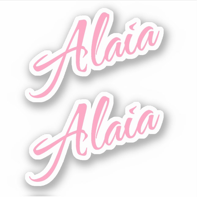 Alaia name x2 sticker (Front)