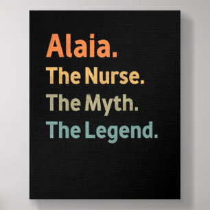 Alaia The Nurse The Myth The Legend Funny Vintage Foam Core Photo Tile