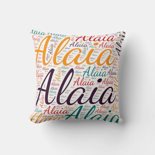 Alaia Throw Pillow