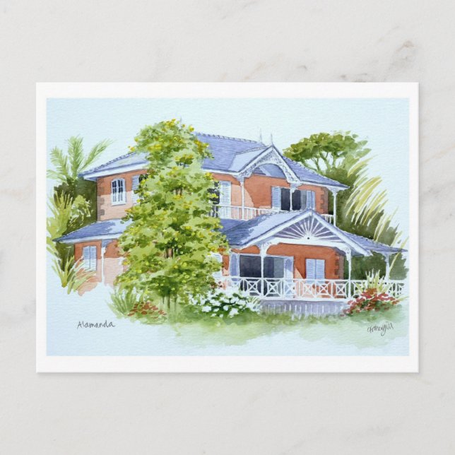 Alamanda, Stonehaven Bay. Tobago Postcard (Front)