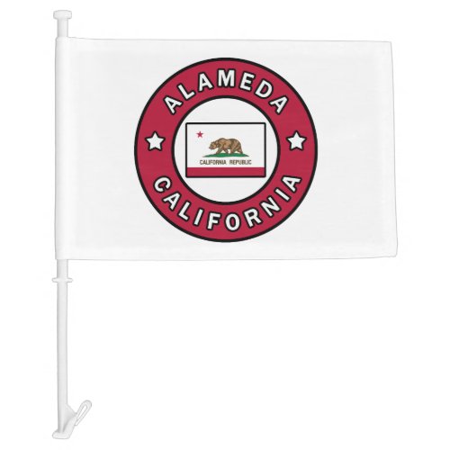 Alameda California Car Flag