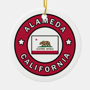 Alameda California Ceramic Ornament
