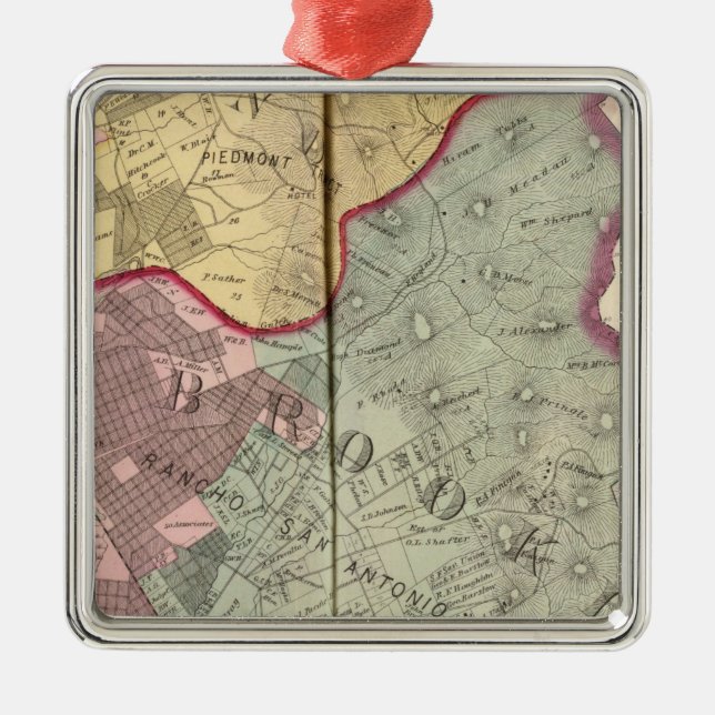 Alameda Co 2 Metal Ornament (Front)