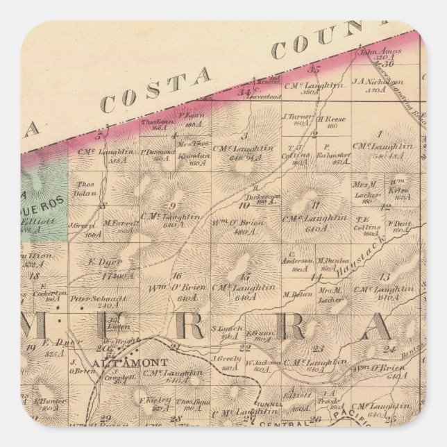 Alameda Co 8 Square Sticker (Front)