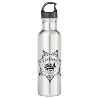 Alameda County California Sheriff Badge Stainless Steel Water Bottle