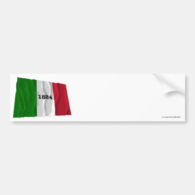 Alamo Flag Bumper Sticker (Front)
