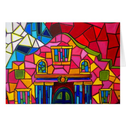 Alamo Mosaic Card (Front Horizontal)
