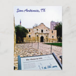 Alamo, San Antonio Postcard at Zazzle