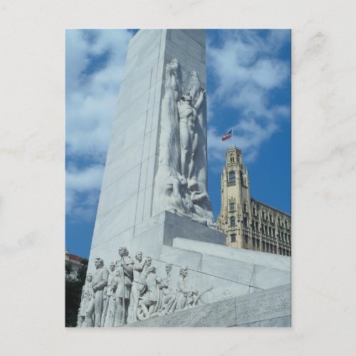 Alamo Square cenotaph San Antonio Texas USA Postcard