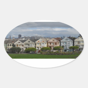 Alamo Square, San Francisco Oval Sticker
