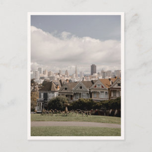 Alamo Square San Francisco Painted Ladies Houses Postcard
