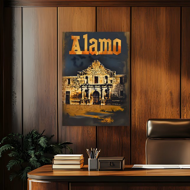 Alamo Vintage Travel Poster (Creator Uploaded)